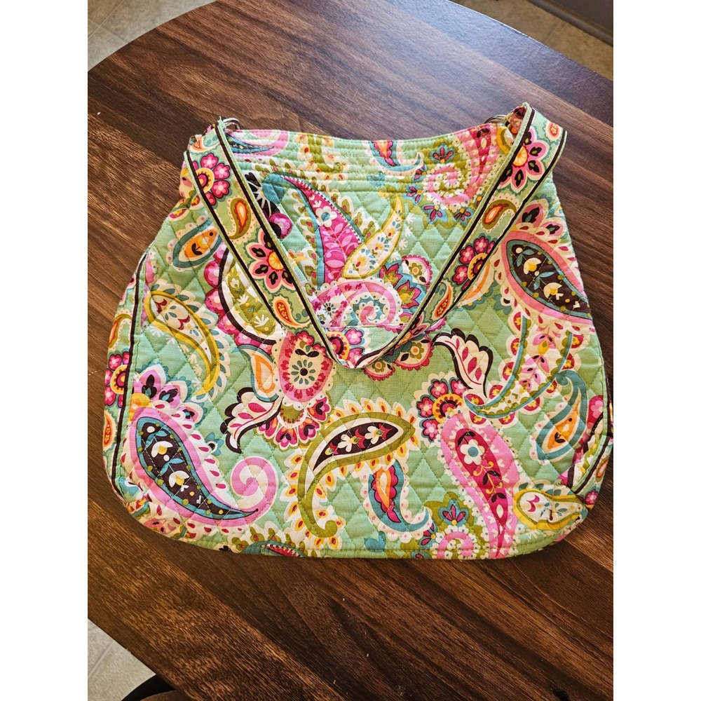 Vera Bradley Quilted Paisley tutti frutti sweet treat tote shoulder bag